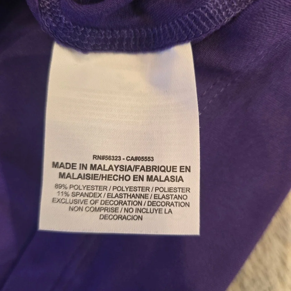 Nike Running Dri-FIT Purple Quarter Zip Pullover Mens XL Reflective Thumbholes
